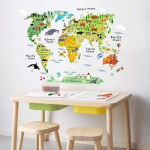 Home Evolution Large Kids Educational Animal Map